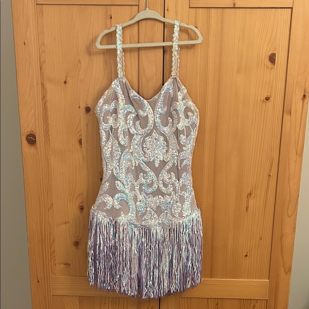 Sequin Fringe Costume with Straps